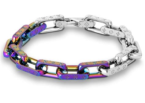 louis vuitton chain bracelet monogram rainbow|louis vuitton bracelet size chart.